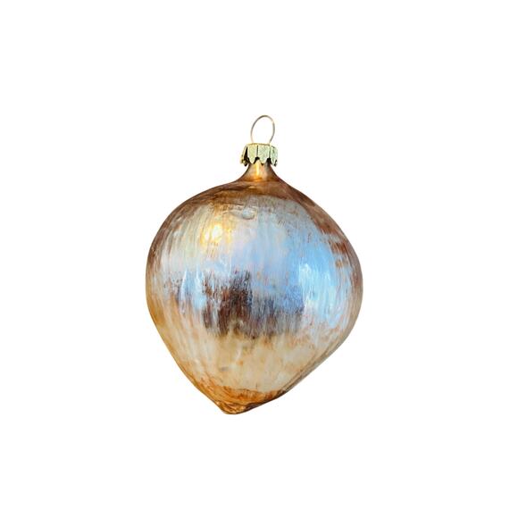 Lot of 6 Vintage Fruit & Vegetables Blown Glass Christmas Ornaments West Germany - Picture 7 of 8